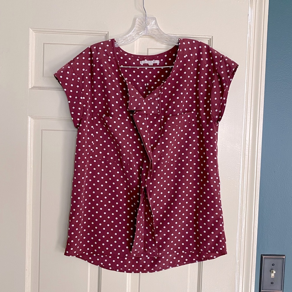 Gap blouse, size S, maroon
